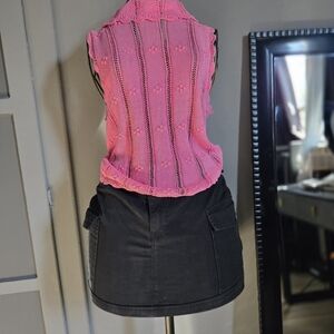 Zara Pink Sleeveless Knit Top